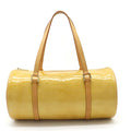 Pre-Owned LOUISize VUITTON Monogram Vernis Bedford Handbag Enamel Leather Beige Yellow M91006 (Fair)