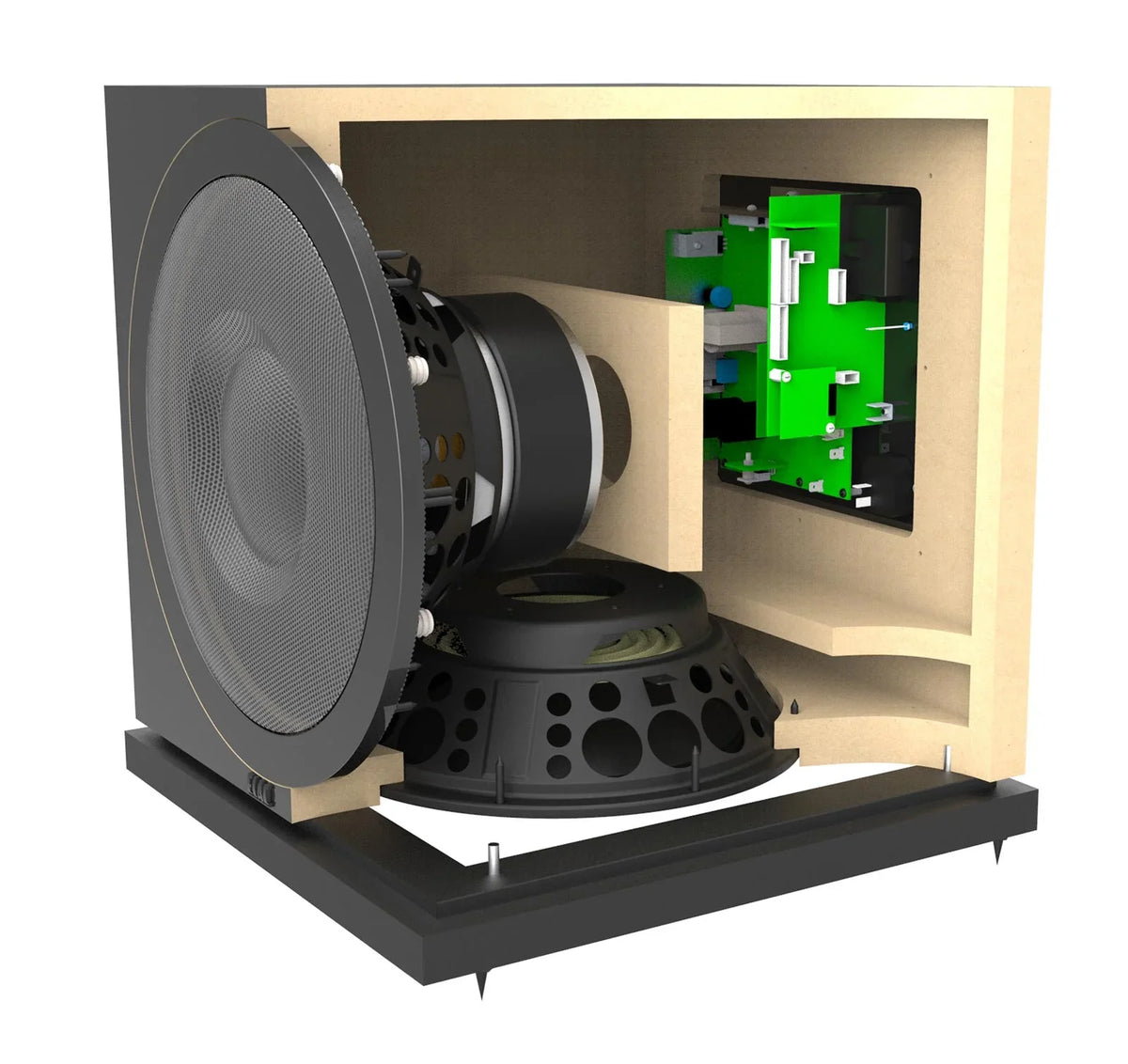 ELAC Debut 2.0 SizeUB3010 400 Watt Powered Sizeubwoofer, Black