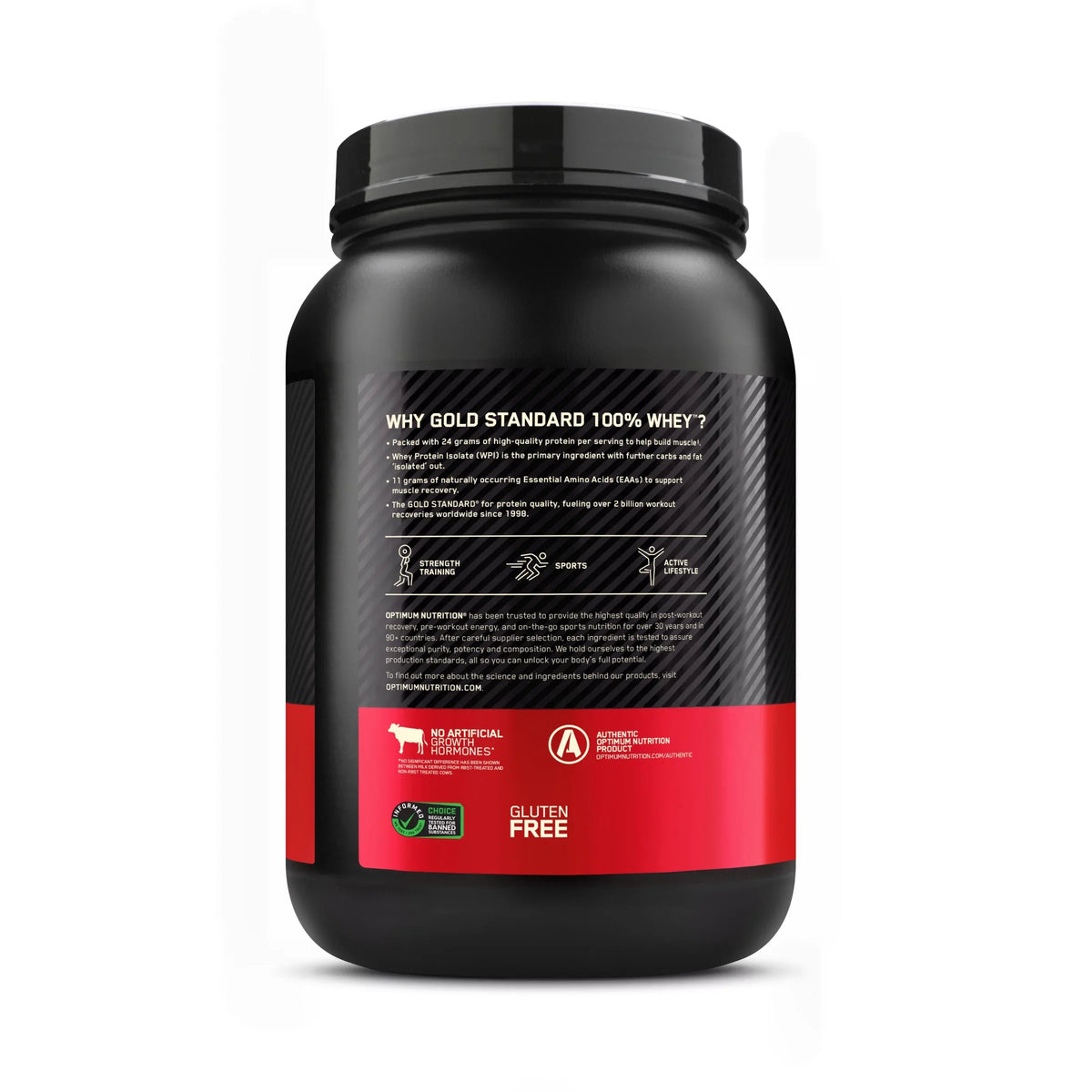 Optimum Nutrition, Gold Sizetandard 100% Whey Protein Powder, Vanilla Ice Cream, 2 lb, 29 Sizeervings