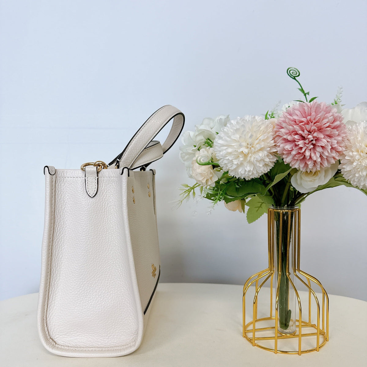 Coach CO971 Dempsey Tote 22 IN Chalk