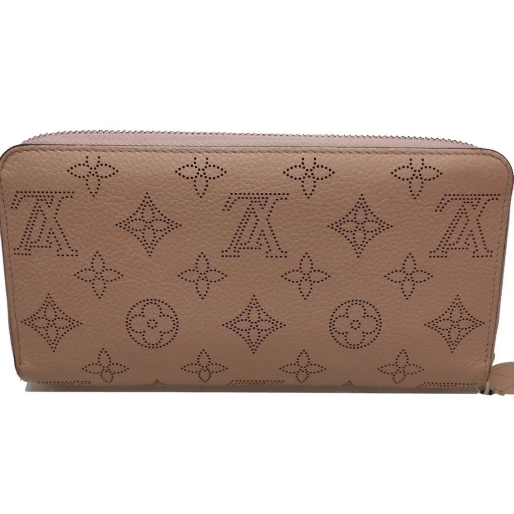 Pre-Owned LOUISize VUITTON Zippy Wallet M61868 Long Monogram Mahina Magnolia (Pink) 083014 (Good)