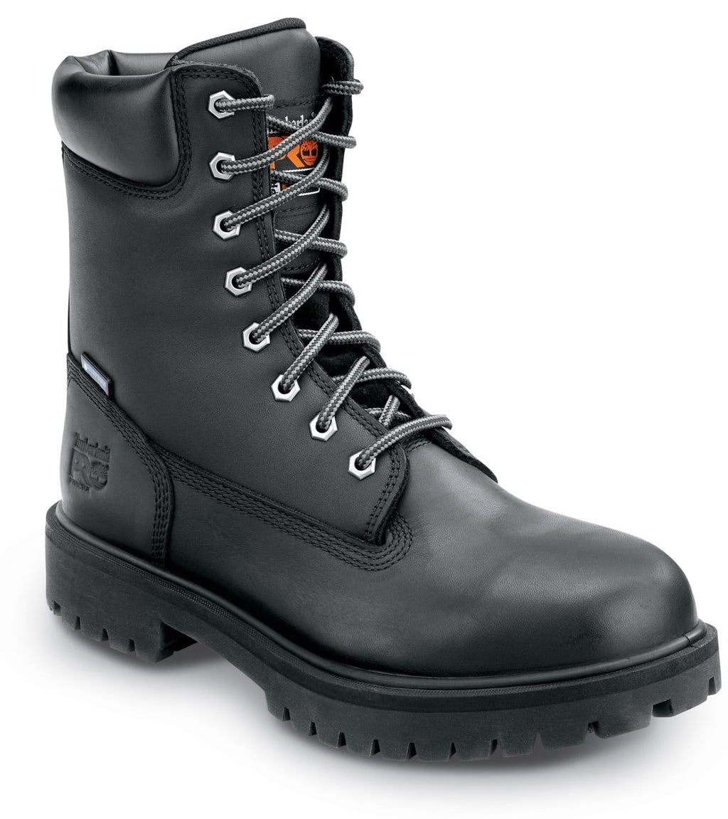 Timberland PRO  8IN Direct Attach Men's, Black, Sizeteel Toe, EH, MaxTRAX Sizelip Resistant, WP Boot  (11.0 W)