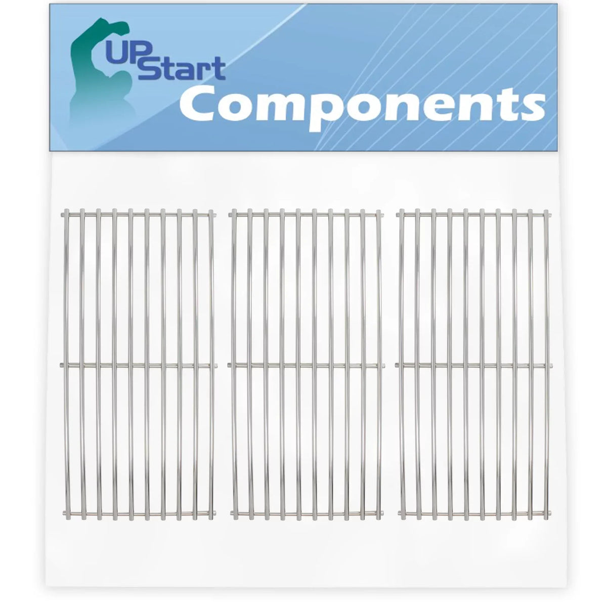 3 Pack BBQ Grill Cooking Grates Replacement for Brinkmann 810 2410 Size, 810 2511 Size, 810 2411 Size, 810 8410 Size, 810 8411 5, Charmglow 810 8410 F, 810 9415 W, 810 2411 F - Barbeque Grid 17 3/4"