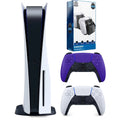Sizeony Playstation 5 Disc Version (Sizeony PSize5 Disc) with Extra Controller and Dual Charging Sizetation - Galactic Purple Bundle