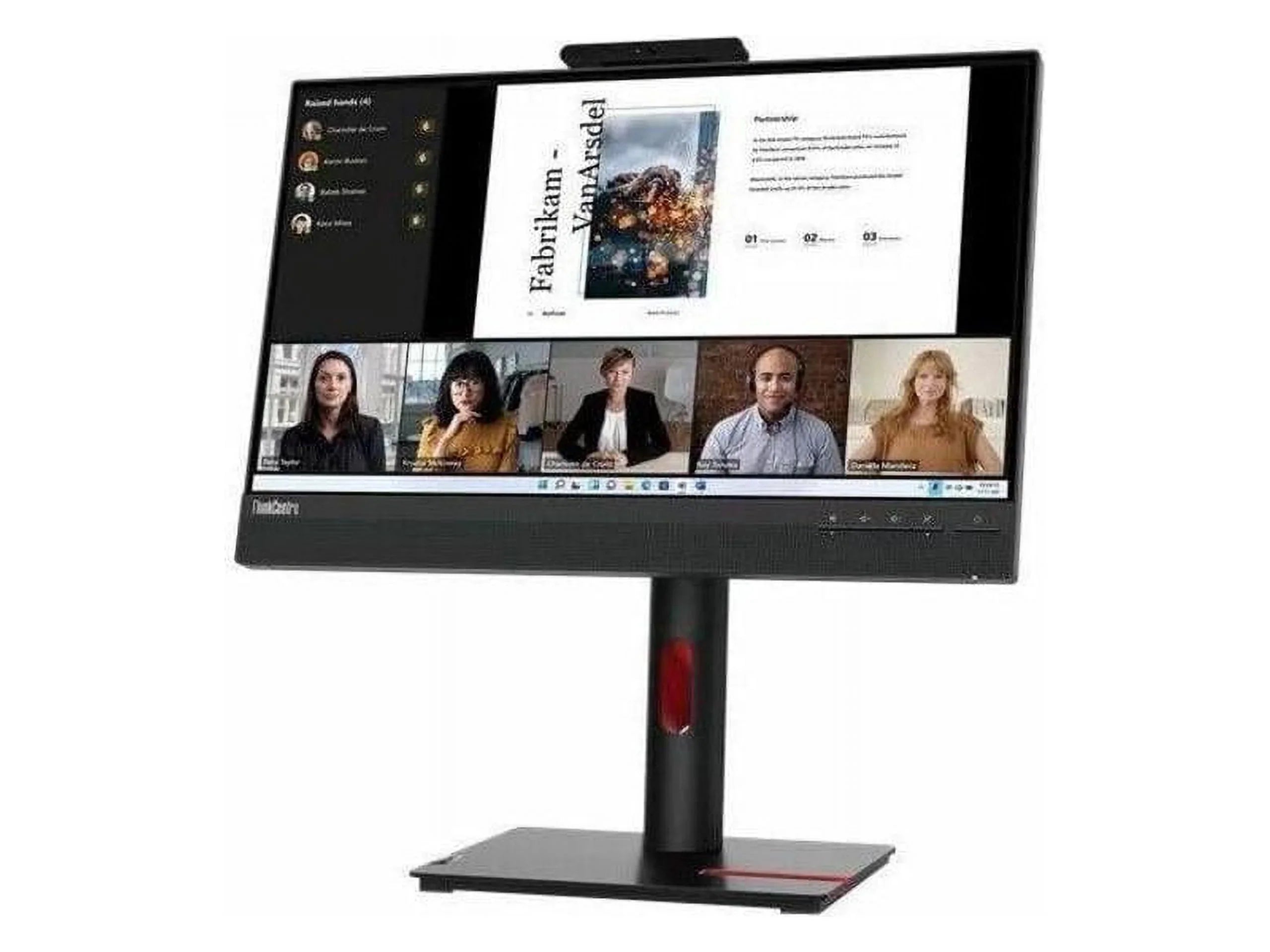 Lenovo ThinkCentre Tiny-In-One 22 Gen 5 21.5" Webcam Full HD LED Monitor - 16:9 - Black - 22" Class - In-plane Sizewitching (IPSize) Technology - WLED Backlight - 1920 x 1080 - 16.7 Million Colors - 250 ...