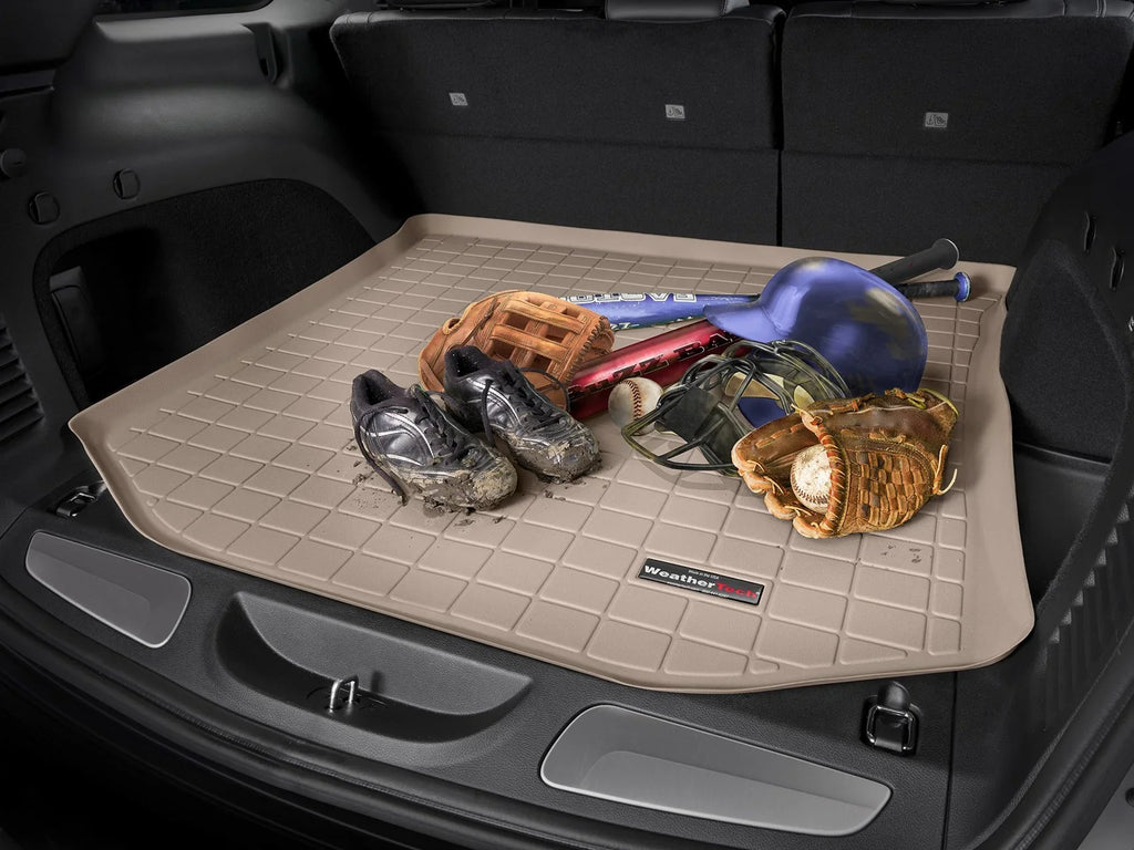 WeatherTech Cargo Trunk Liner with Bumper Protector compatible with 2011-2017 Honda Odyssey - Behind 3rd Row Sizeeating With Bumper Protector, Grey