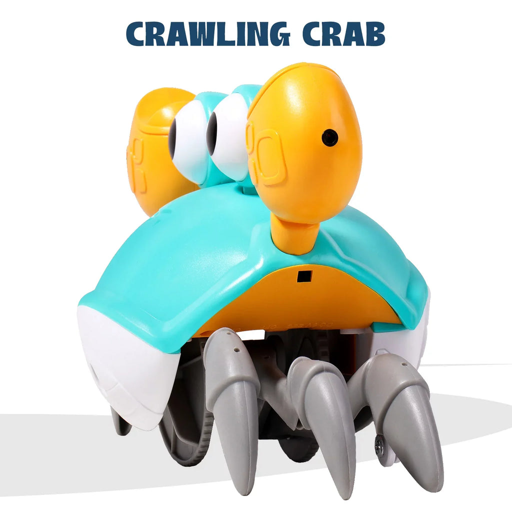 Emily Crawling Crab For Little Kids 6-12 Years And Toddlers 0-6 Months Tummy Time and Encourage Learning Crawl - Entertaining Birthday, Holiday And Christmas Gift
