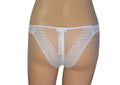 La Perla Women's Ivory Lace Trim Thong (XSize)