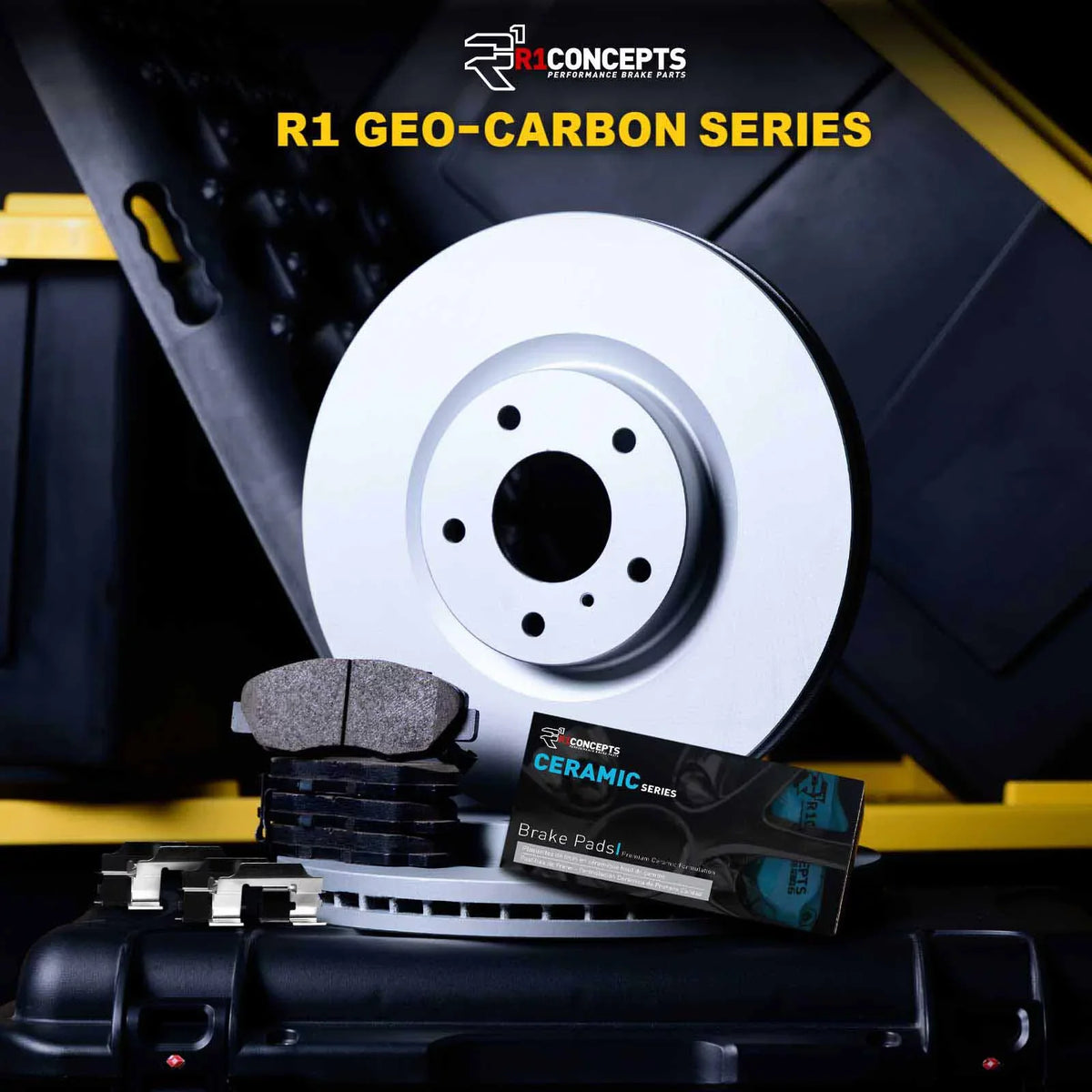 R1 Concepts Wdwh1 76060 R1 Concepts Brake Rotor Carbon Coated With Ceramic Pads Fits select: 2004-2007 TOYOTA HIGHLANDER, 2004-2009 LEXUSize RX
