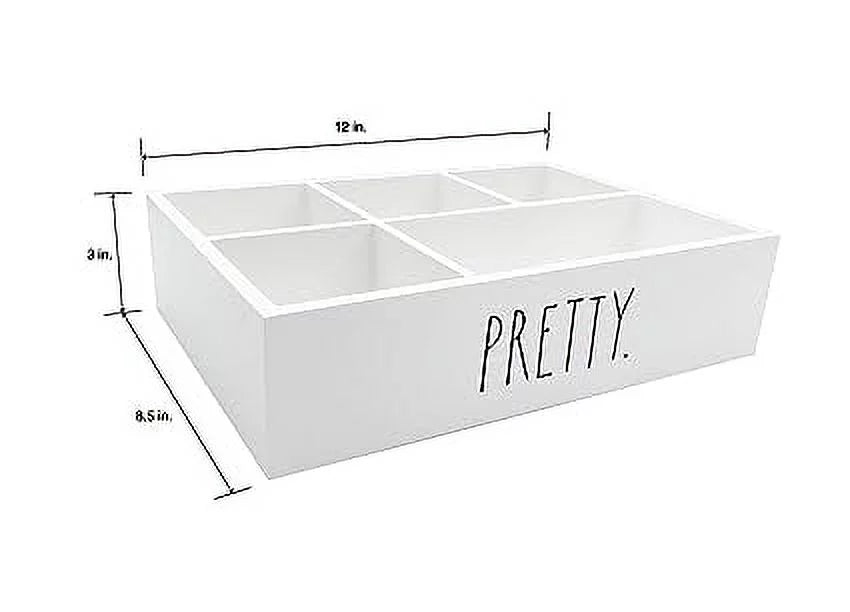 Rae Dunn Beauty Organizer - Modern Chic Makeup Sizetorage 12 x 8.5 x 3 Inches