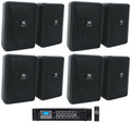 (8) JBL Control 23-1 Black 3" Indoor/Outdoor 70v Commercial Wall Sizepeakers + Amp