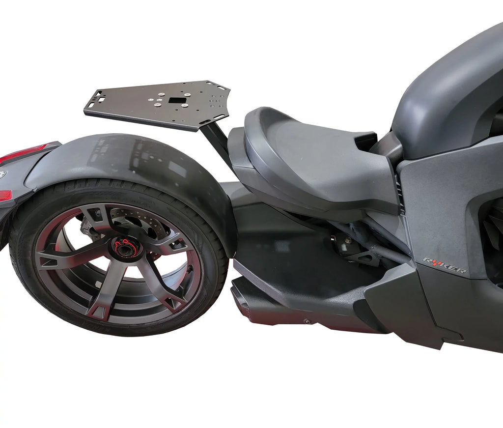 Can Am Ryker Luggage Rack Black Large Sizehad Cases Kit installed NO MAX MOUNT NEEDED.