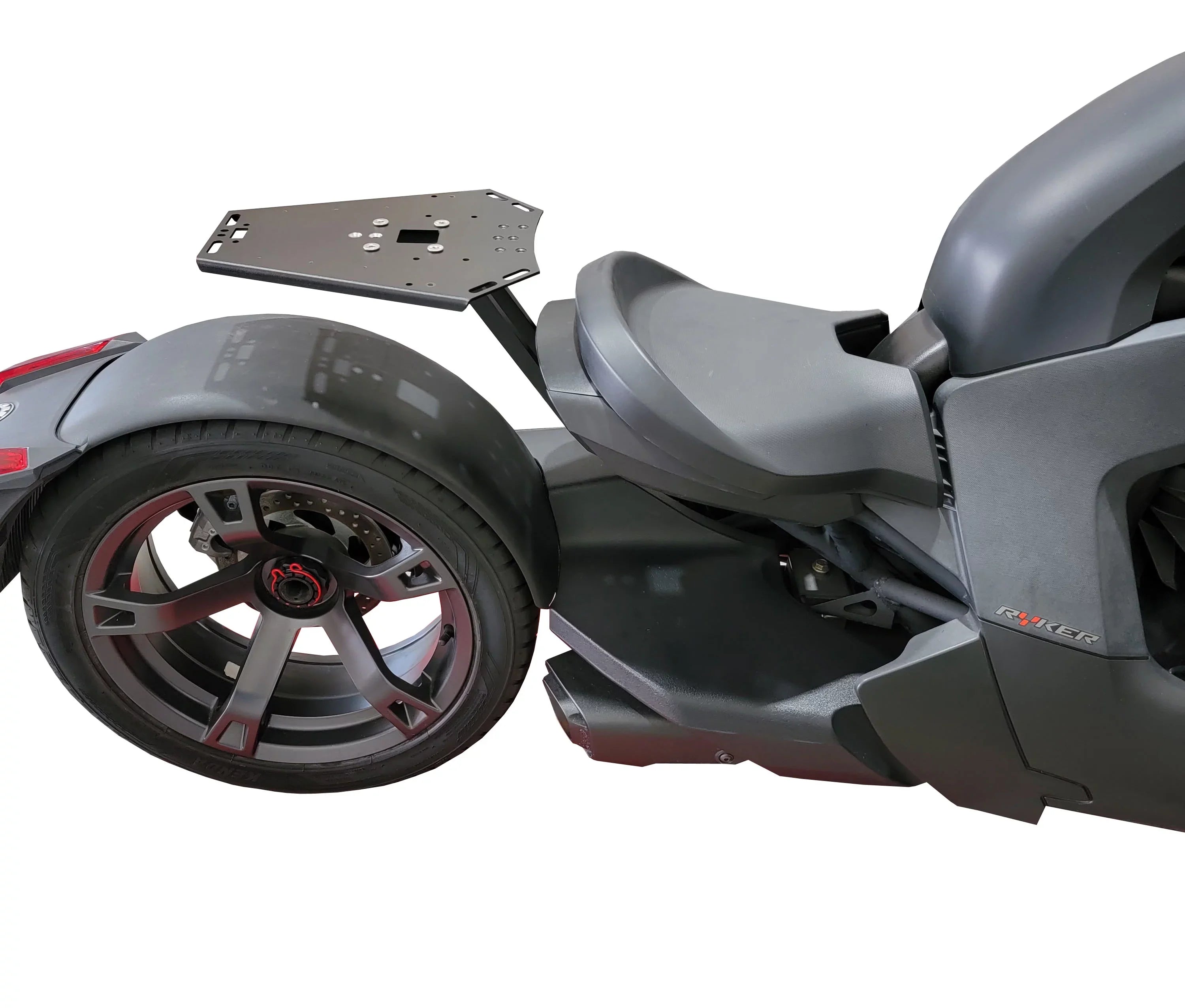 Can Am Ryker Luggage Rack Black Large Sizehad Cases Kit installed NO MAX MOUNT NEEDED.
