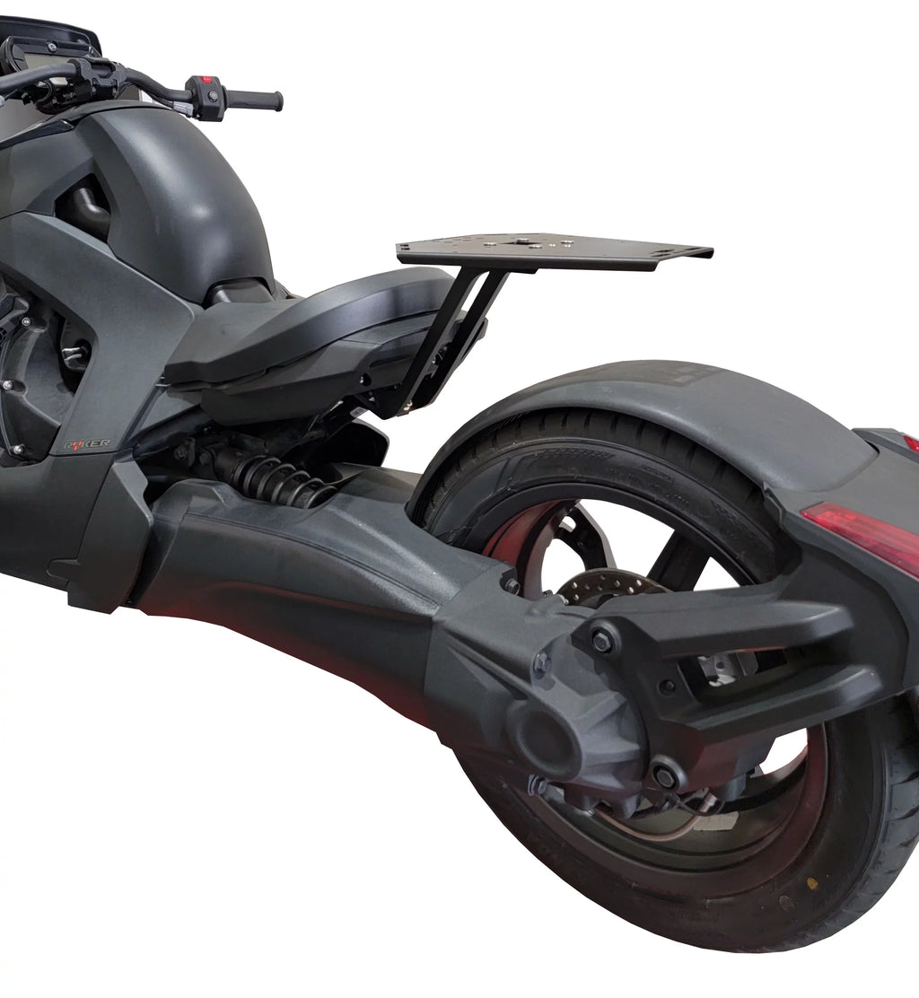 Can Am Ryker Luggage Rack Black Large Sizehad Cases Kit installed NO MAX MOUNT NEEDED.