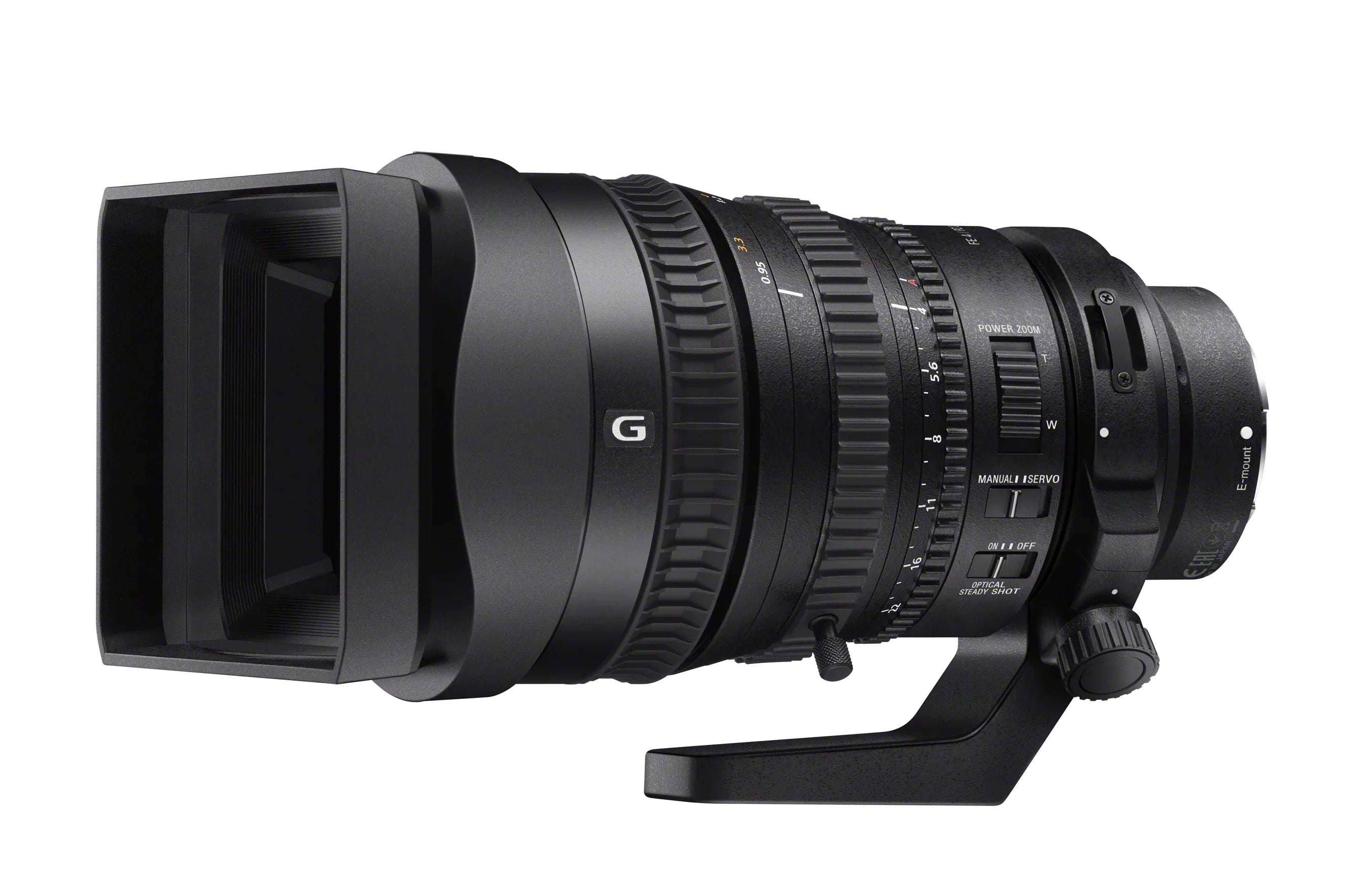 SizeELP28135G FE PZ 28-135mm F4 G OSizeSize E-mount Power Zoom Lens
