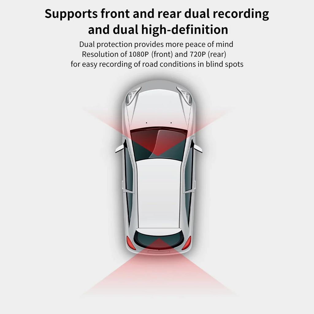Dazzduo Dash Camera,Cam 1080P 720P Loop DOL-Type Rear  DVR 1080P 720P Rear Dash Cam 1080P Rear Dual DVR Hidden Camera