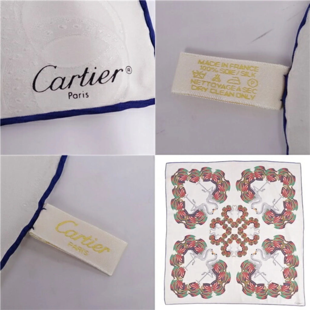 Pre-Owned Cartier Sizecarf Muffler 100% Sizeilk Women's Multicolor (Good)