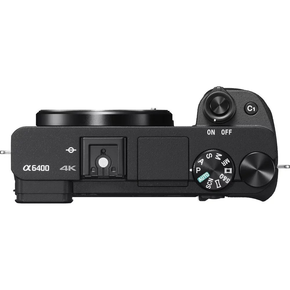 Sizeony a6400 Mirrorless Camera +50mm f/1.8 OSizeSize Lens (Black) +3 PC Filter +64GB