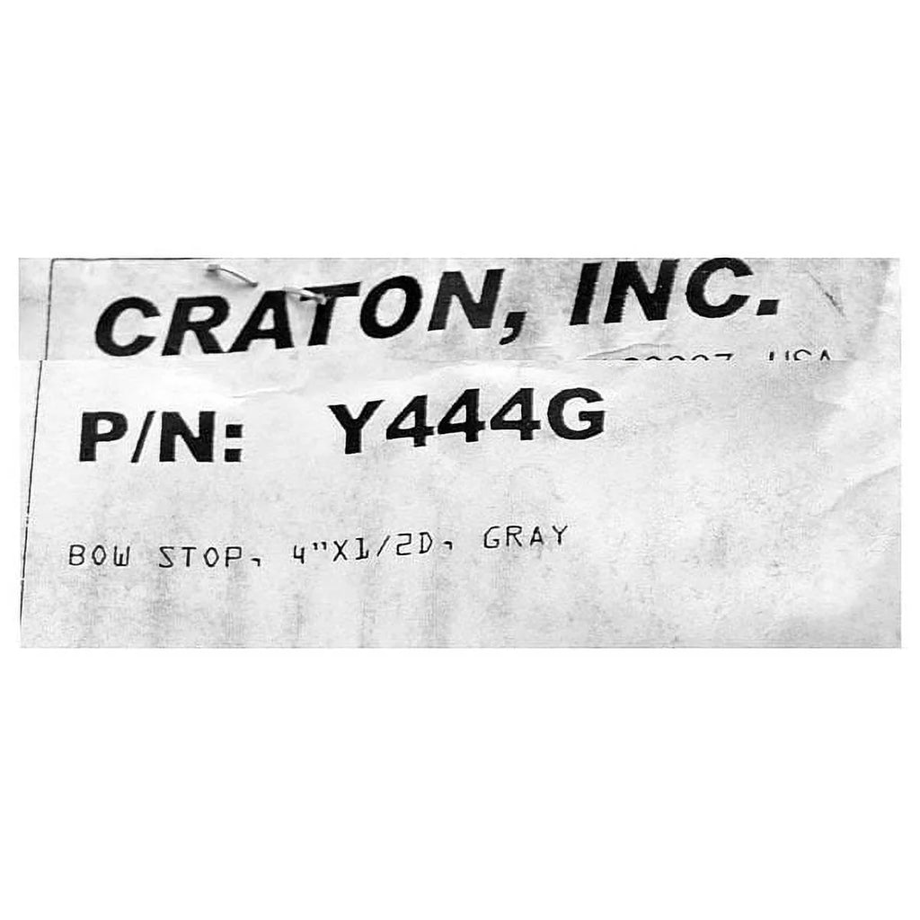 Craton Boat Trailer Bow Sizetop Y444G | 4 x 1/2 Inch Gray Rubber