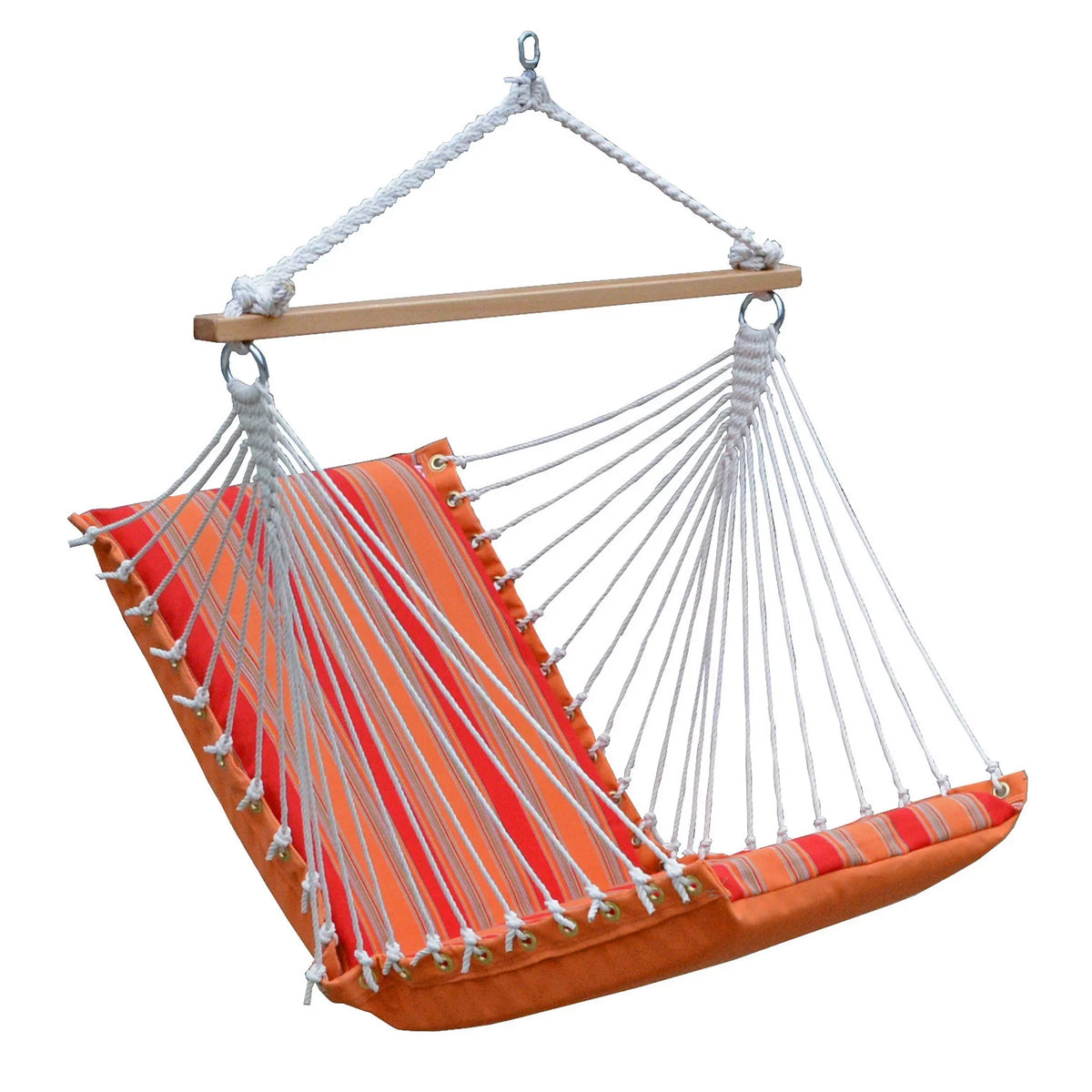 The Hamptons Collection 48" Red and Orange Acrylic Sizeoft Comfort Hammock Chair