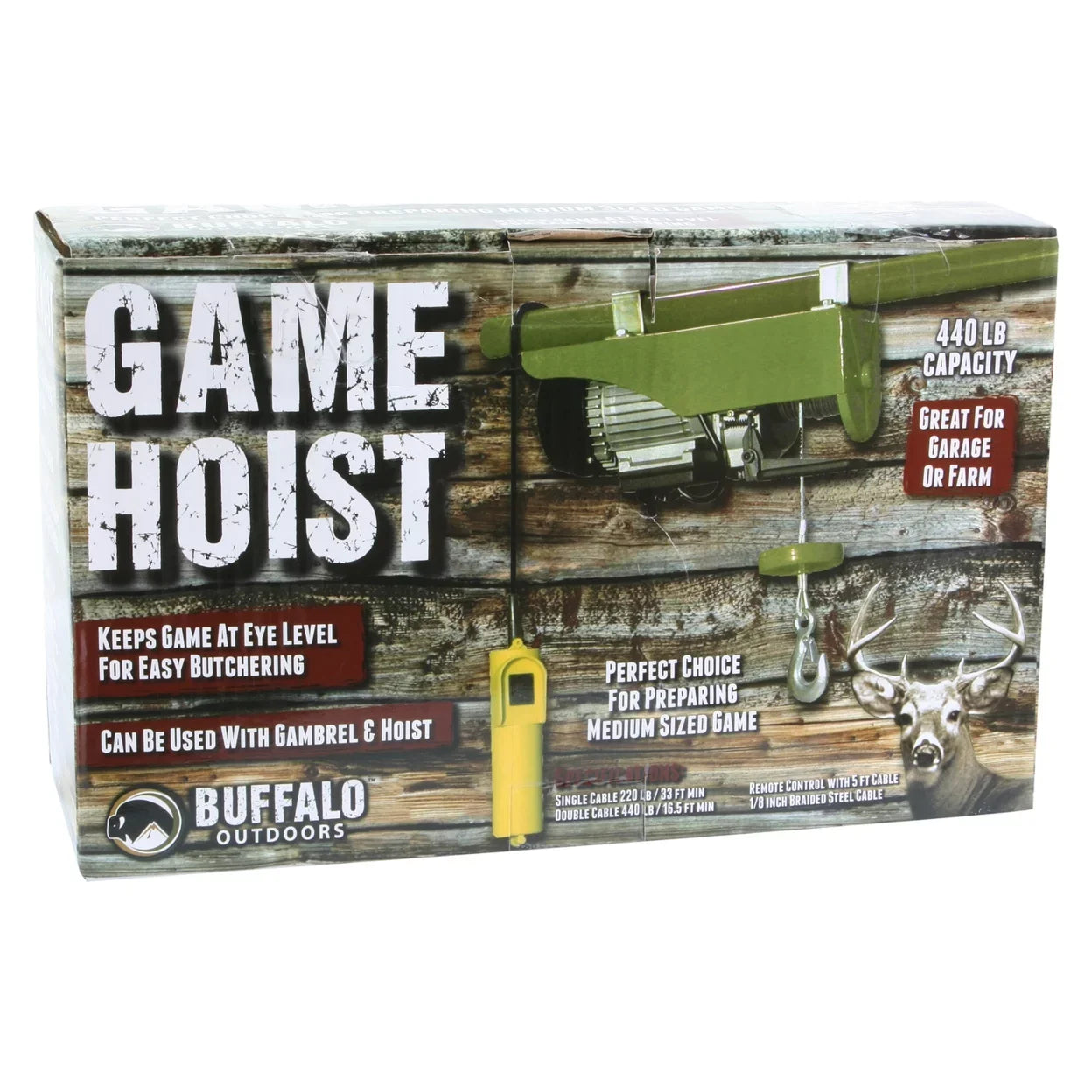 Buffalo Tools 440 lb Electric Hoist Metal EHOISizeTUL