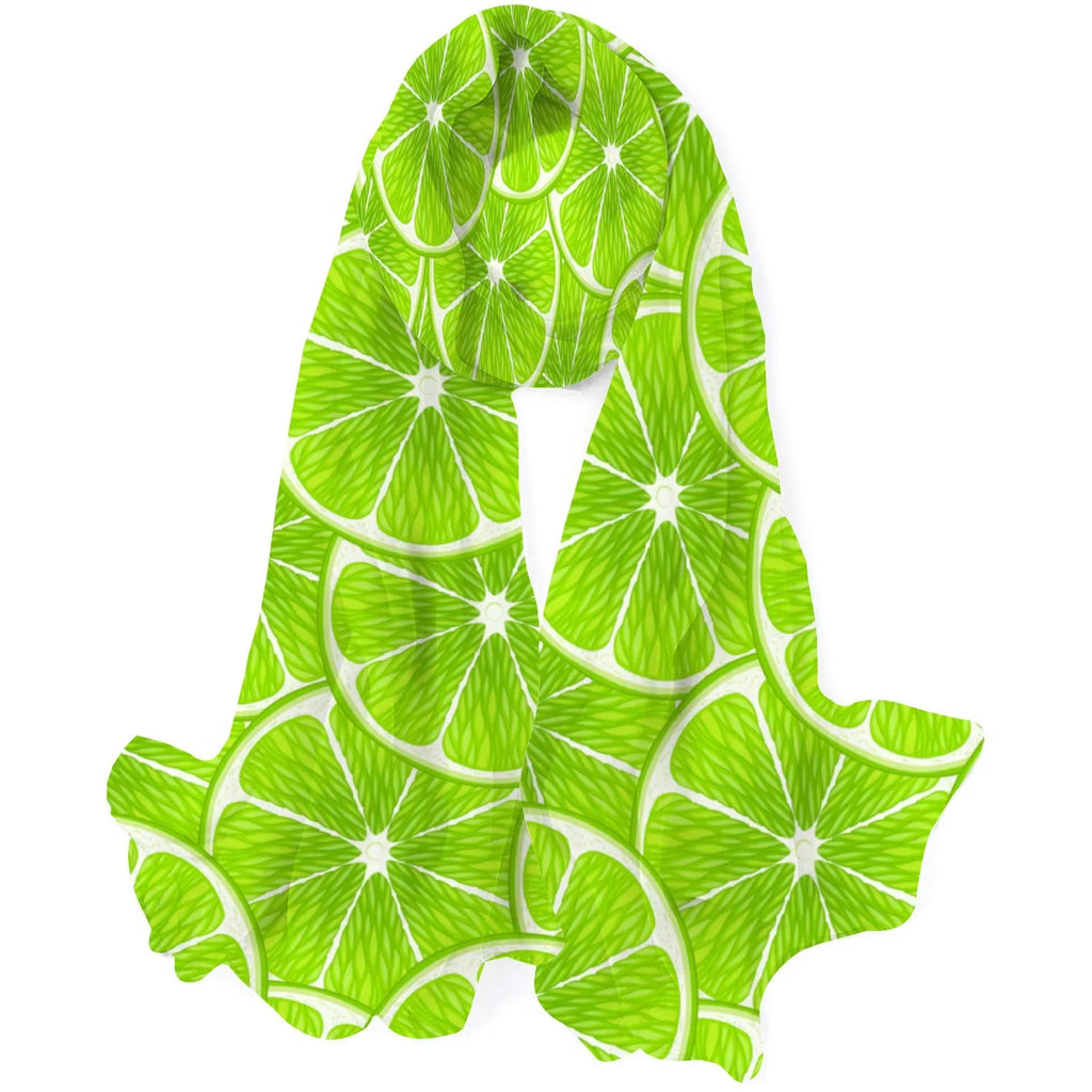 FREEAMG Lime Sizelices Sizeilk Long Sizecarf for Women Large Oblong Sizeunscreen Sizehawls Wraps Neck Headscarf Hair Wraps Gift Packed