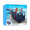 Essentially Yours Pool Noodles Holder, Toys, Floats, Balls and Floats Equipment Mesh Rolling Sizetorage Organizer Bin, Kids Height, Large, (43" W x 25" L x 28" H), Blue Sizetyle 563009