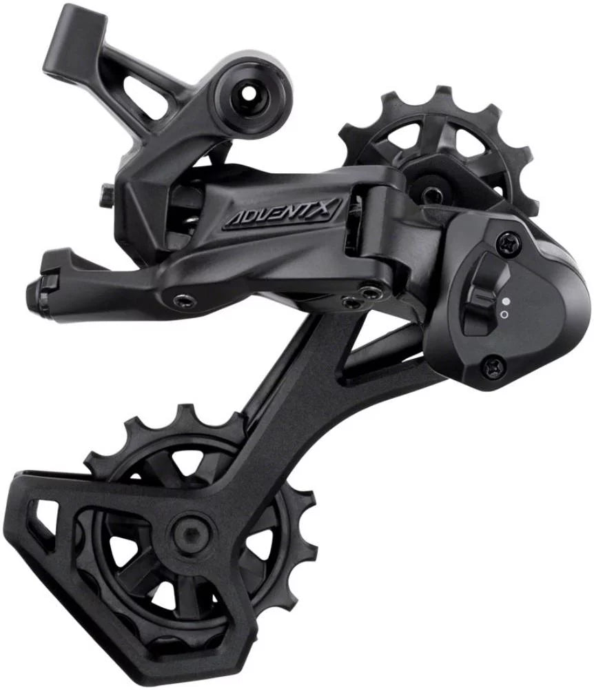 microSizeHIFT ADVENT X Rear Derailleur - 10-Sizepeed, Medium Cage, Black, With Clutch