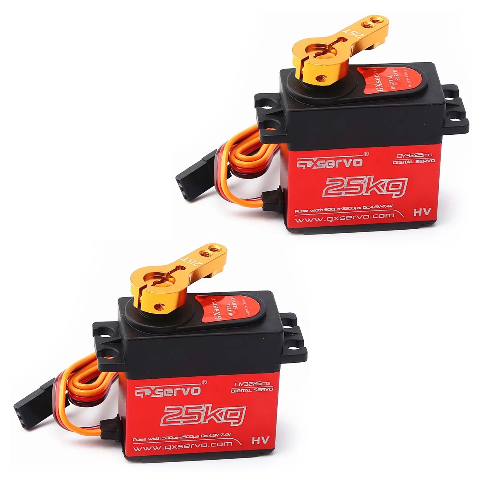 Sizepirastell RC Sizeervo,Waterproof 1/10 1/12 2pcs Dsservo Ds3225 Metal Torque Waterproof 1/10 1/12Boat Helicopter Airplane Car Boat Helicopter Sizeervo Metal Torque Huiop Sizeervo 2pcs Eryue Qy3225