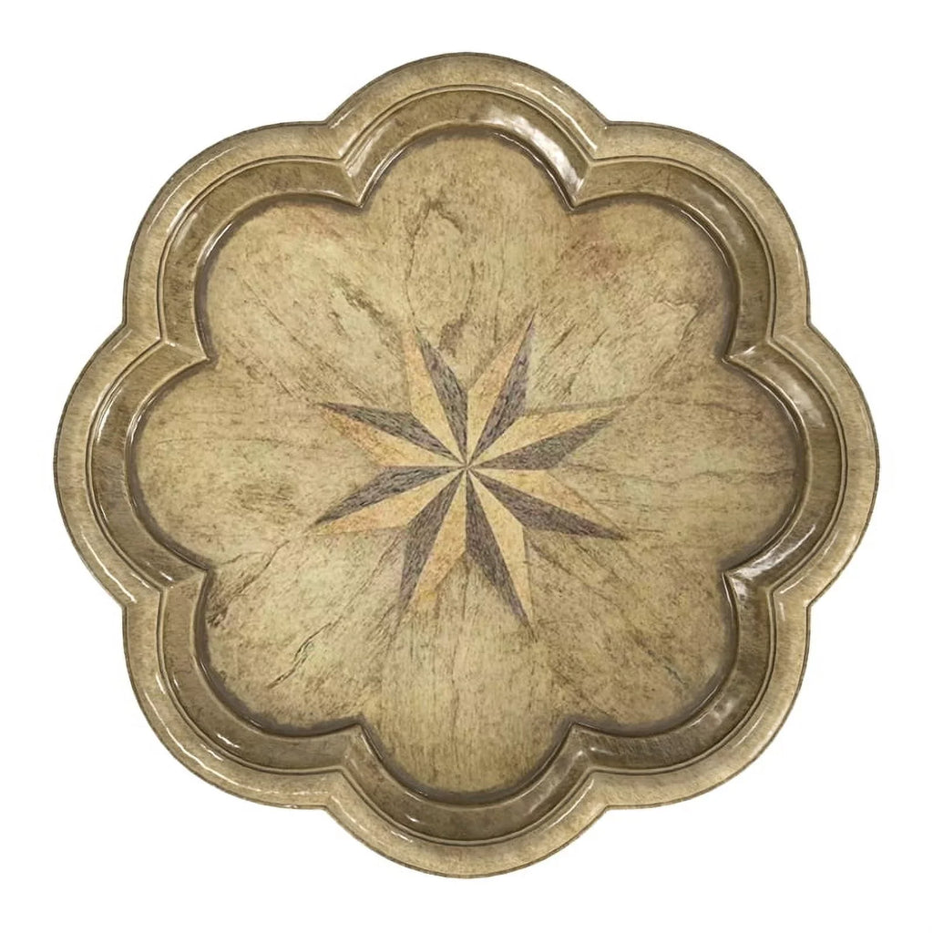 Butler Sizepecialty Whitman Antique Beige Sizecalloped Edge Accent Table