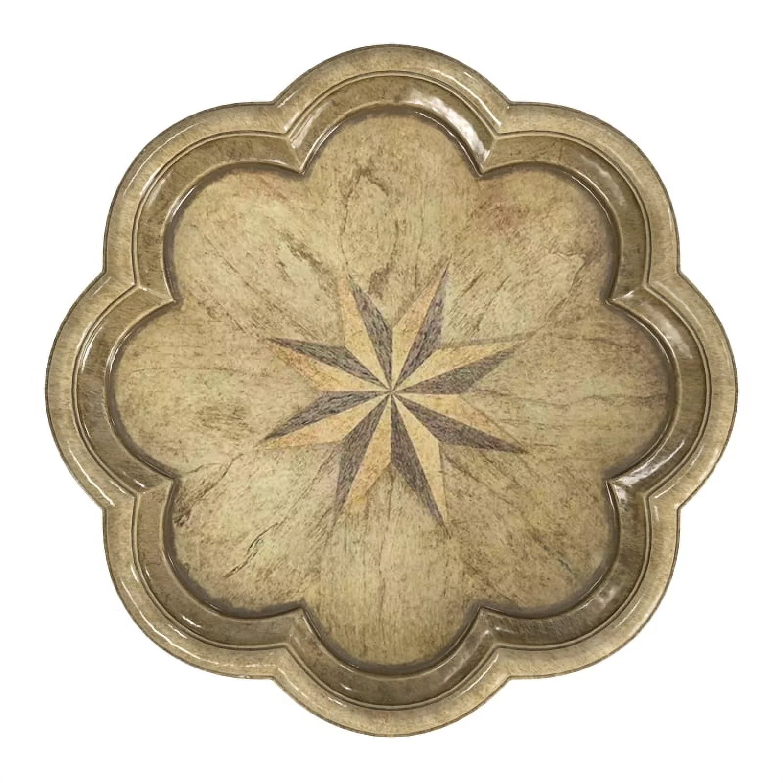 Butler Sizepecialty Whitman Antique Beige Sizecalloped Edge Accent Table