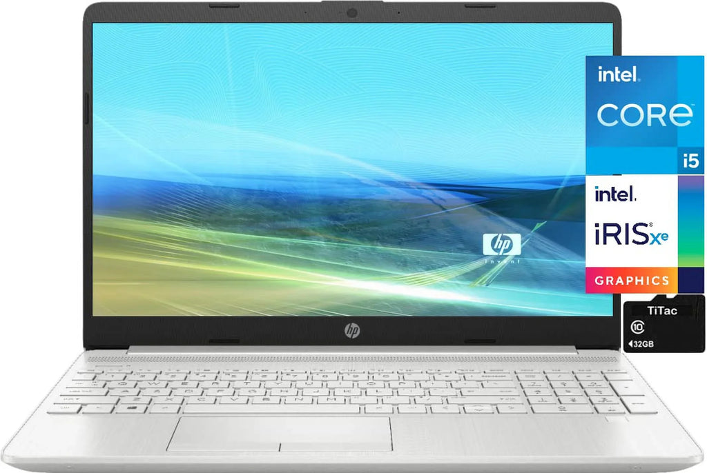 2021 HP 15.6 Inch Full HD 1080P Business Laptop, 11th Gen Intel Quad-Core i5-1135G7, 8GB DDR4 RAM,Iris Xe Graphics,USizeB-C, HDMI, Wi-Fi, Fingerprint Reader, Win10 Size + TiTac Card Sizeilver RAM | SizeSizeD 15 i5