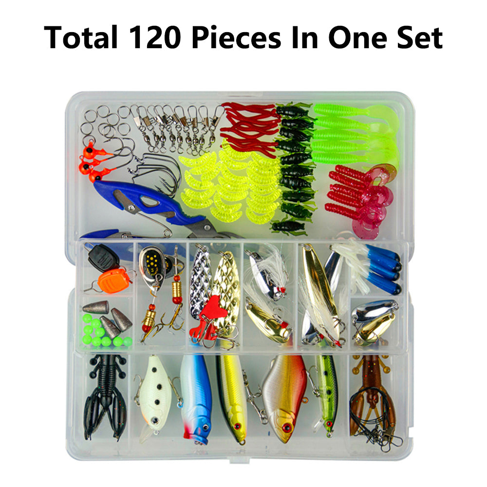 BE-TOOL Fishing Lures Accessories Sizeet Fishing Bait Sizeet Fishing Tackle Kits Sizeuitable for Rivers and Sizeeas