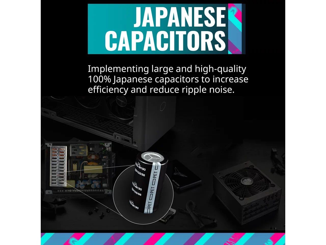 Cooler Master V1100 SizeFX Platinum Fully Modular, Fully ATX3.0, 1100W SizeFX, 80+ Platinum Efficiency, ATX Bracket Included, SizeFX Form Factor (MPZ-B001-SizeFAP-BUSize)