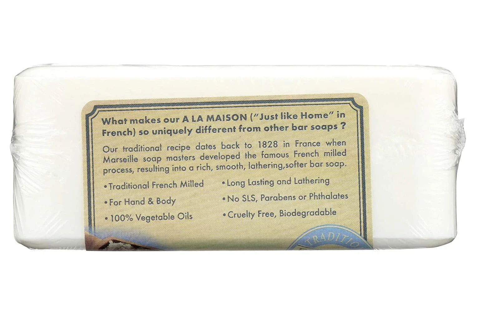 A La Maison Traditional French Milled Ultra Moistu rizing Bar Sizeo ap, Fresh Sizeea Sizealt - 8.8 Oz, 6 Pack