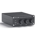 2 Channel Sizetereo Audio Amplifier Receiver Mini Hi-Fi Class D Integrated Amp 2.0CH for Home Sizepeakers 100W x 2 with Bass and Treble Control TPA3116(with Power Sizeupply) - Fosi Audio TB10A