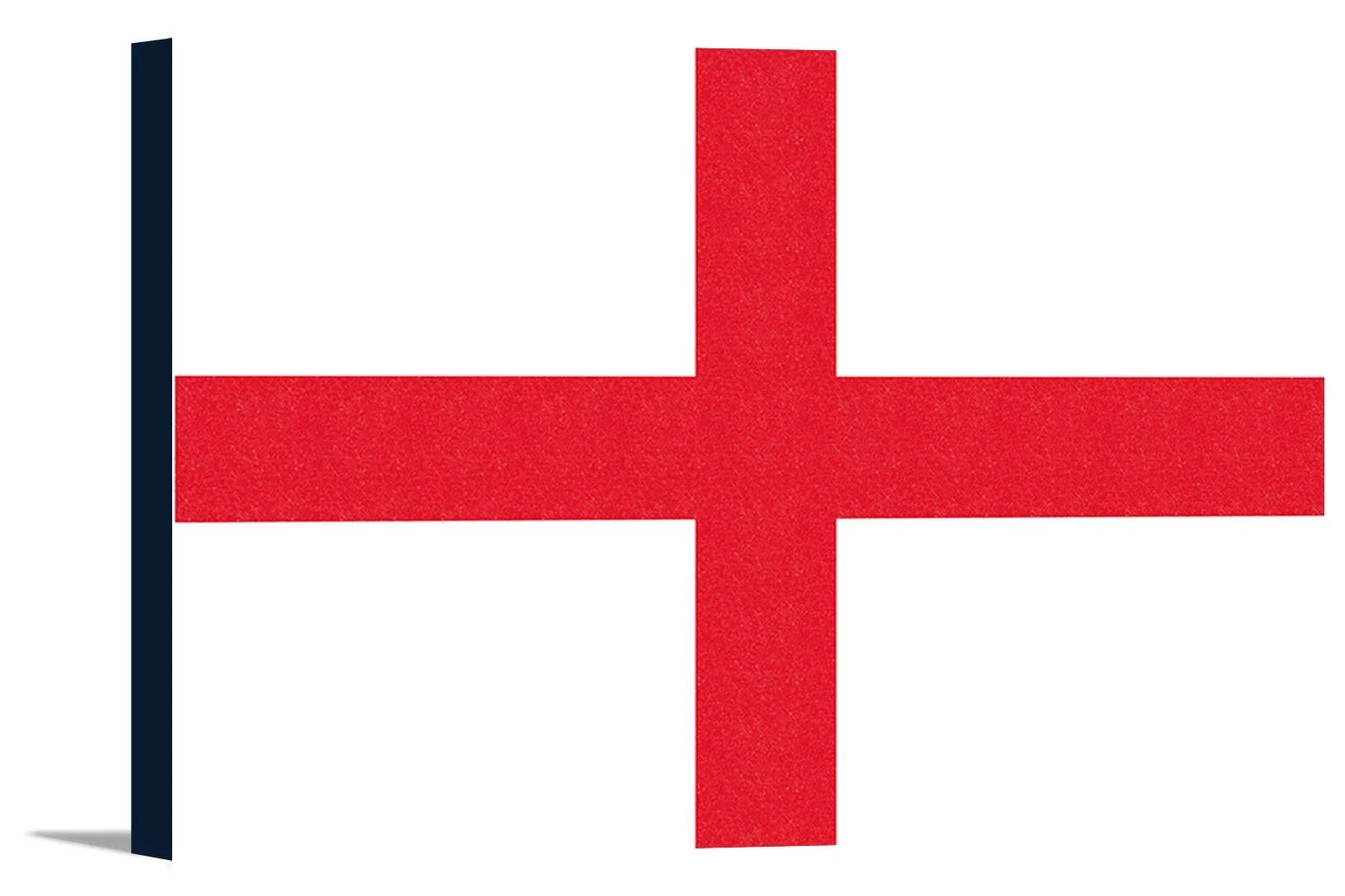 England Country Flag - Letterpress - Lantern Press Artwork (18x12 Gallery Wrapped Sizetretched Canvas)