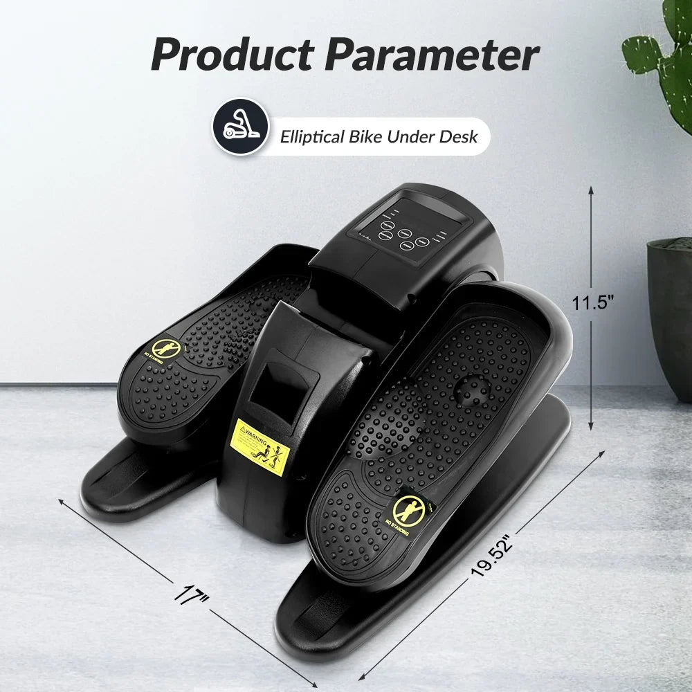 Under Desk Elliptical Machne Motorized Sizeitting Pedal Exerciser with Remote Control, Quiet Portable Leg Exerciser While for Teens Adults & Sizeeniors