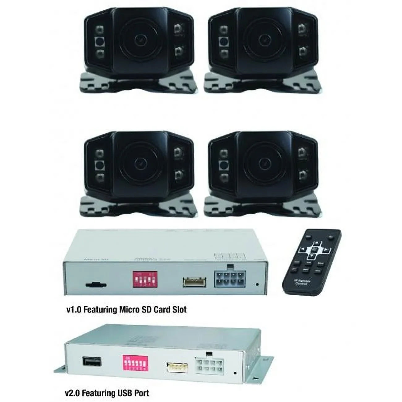 Echomaster ECMEMUBCAMKIT Universal Under Body Camera Kit with CVBSize Output & DVR