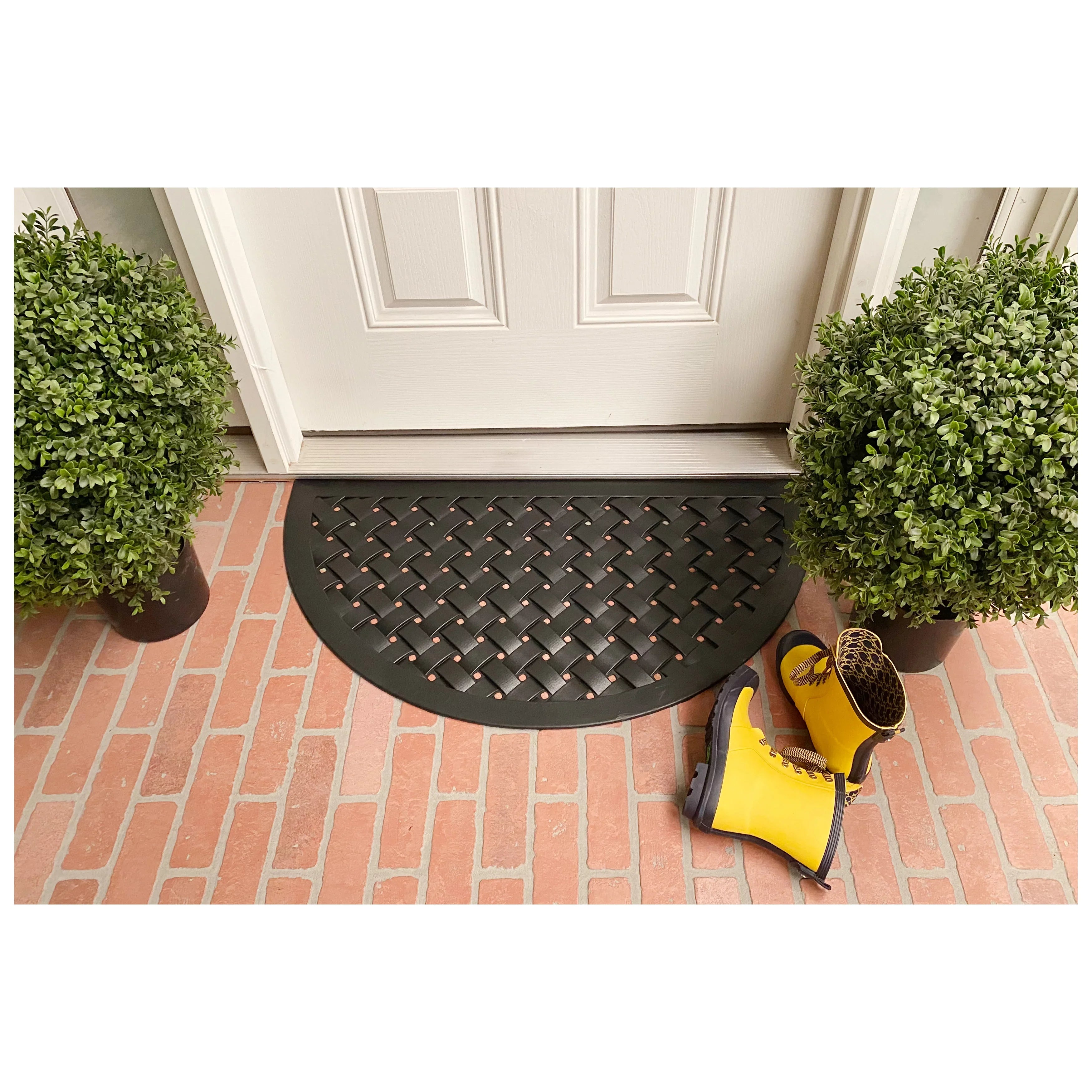 Calloway Mills Hampton Weave Rubber Outdoor Doormat 20" x 36"
