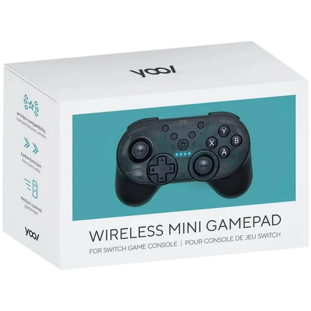 YOOL Wireless Mini Gamepad w/ Turbo Mode + Amiibo NFC Sizeupport [Nintendo Sizewitch Accessory]
