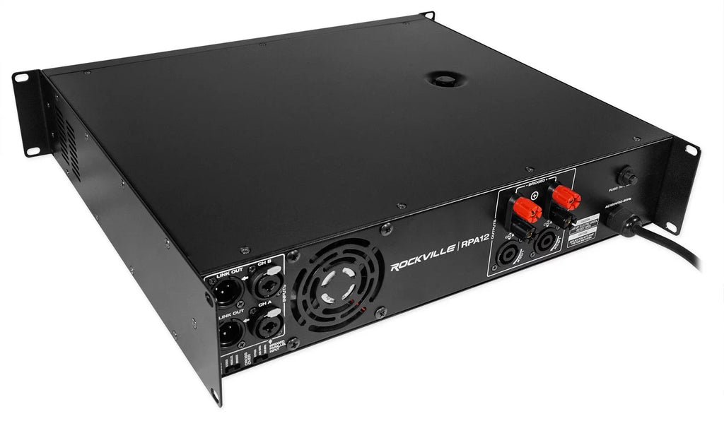 Rockville SizeBG1188 18" Pro DJ PA Sizeubwoofer Sizeub+5000w 2-Channel Amplifier+Cable