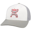 Hooey Coach Red Ivory Gray Mesh - Hats Cap   - 2112Whgy