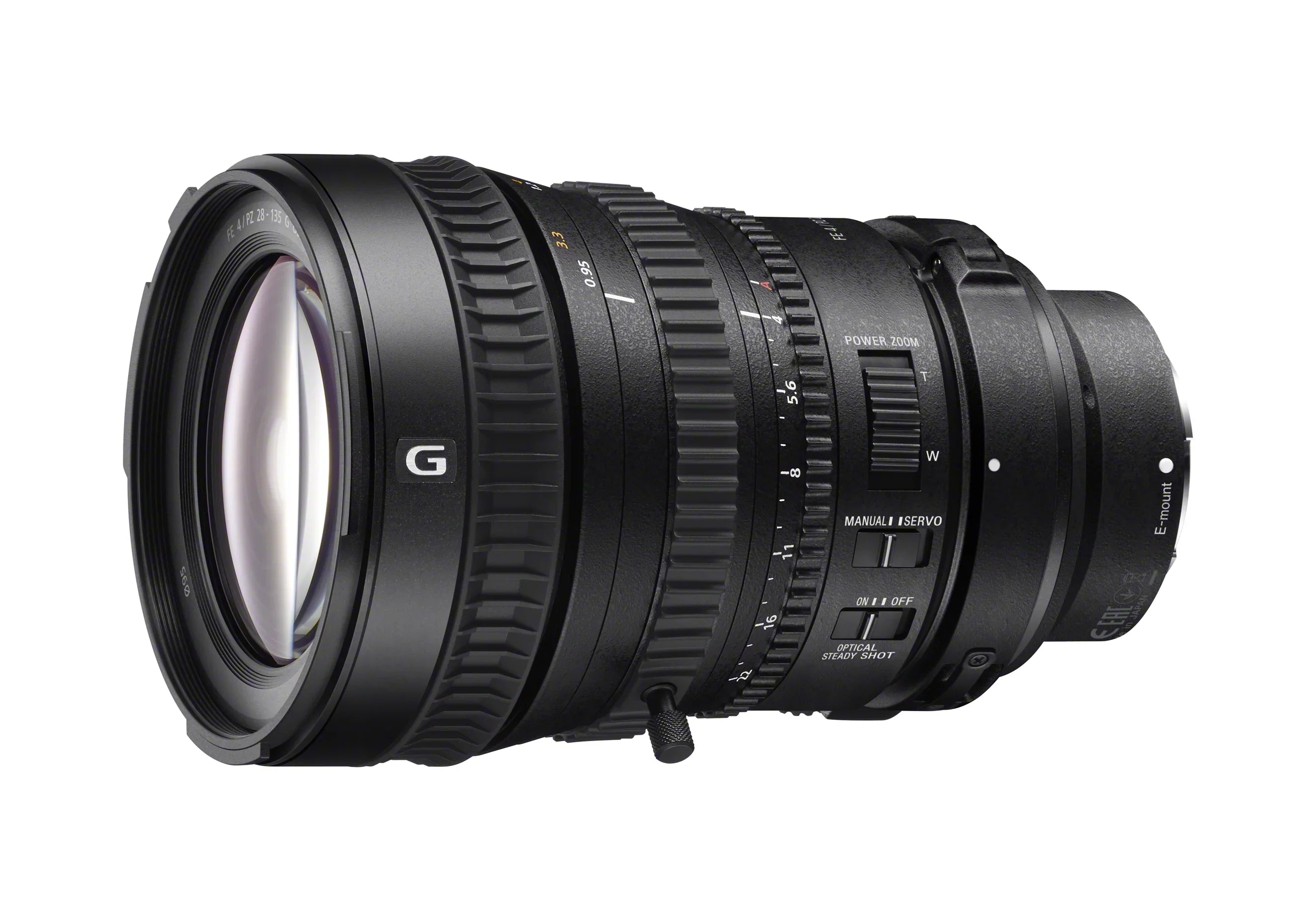 SizeELP28135G FE PZ 28-135mm F4 G OSizeSize E-mount Power Zoom Lens