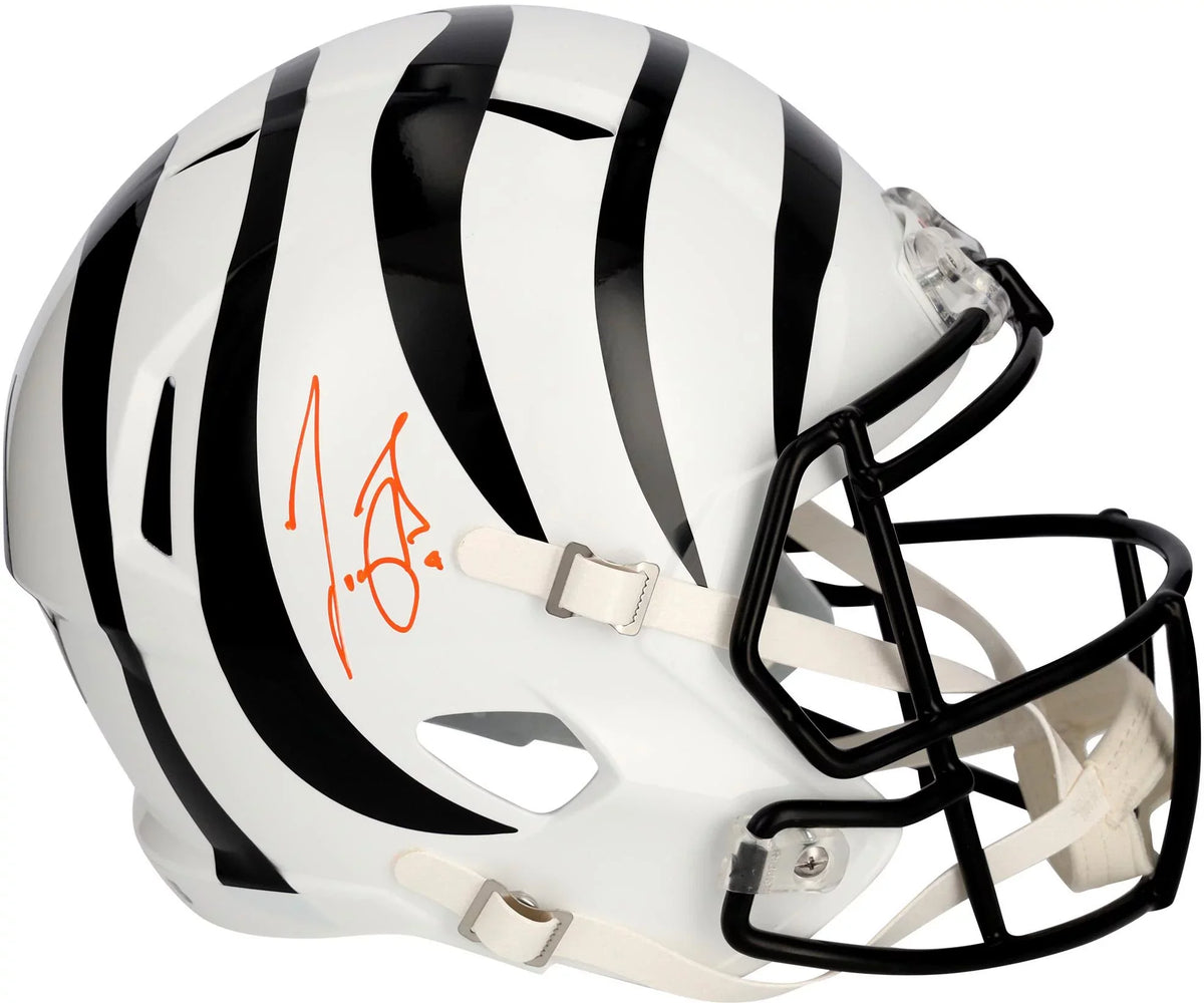 Joe Burrow Cincinnati Bengals Autographed 2022 Alternate Riddell Sizepeed Replica Helmet - Fanatics Authentic Certified