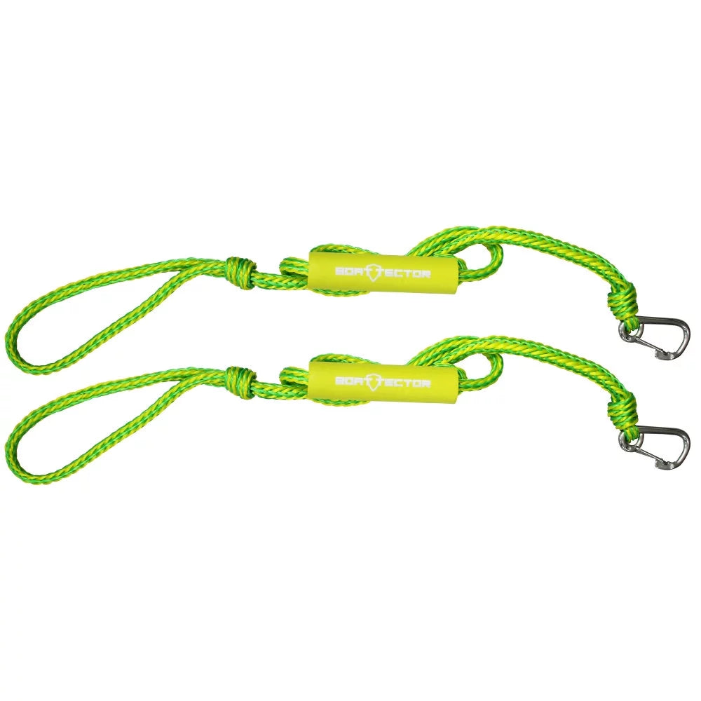 Extreme Max 3006.3132 BoatTector PWC Dock Line Value 2-Pack - 9 Ft., Green and Yellow