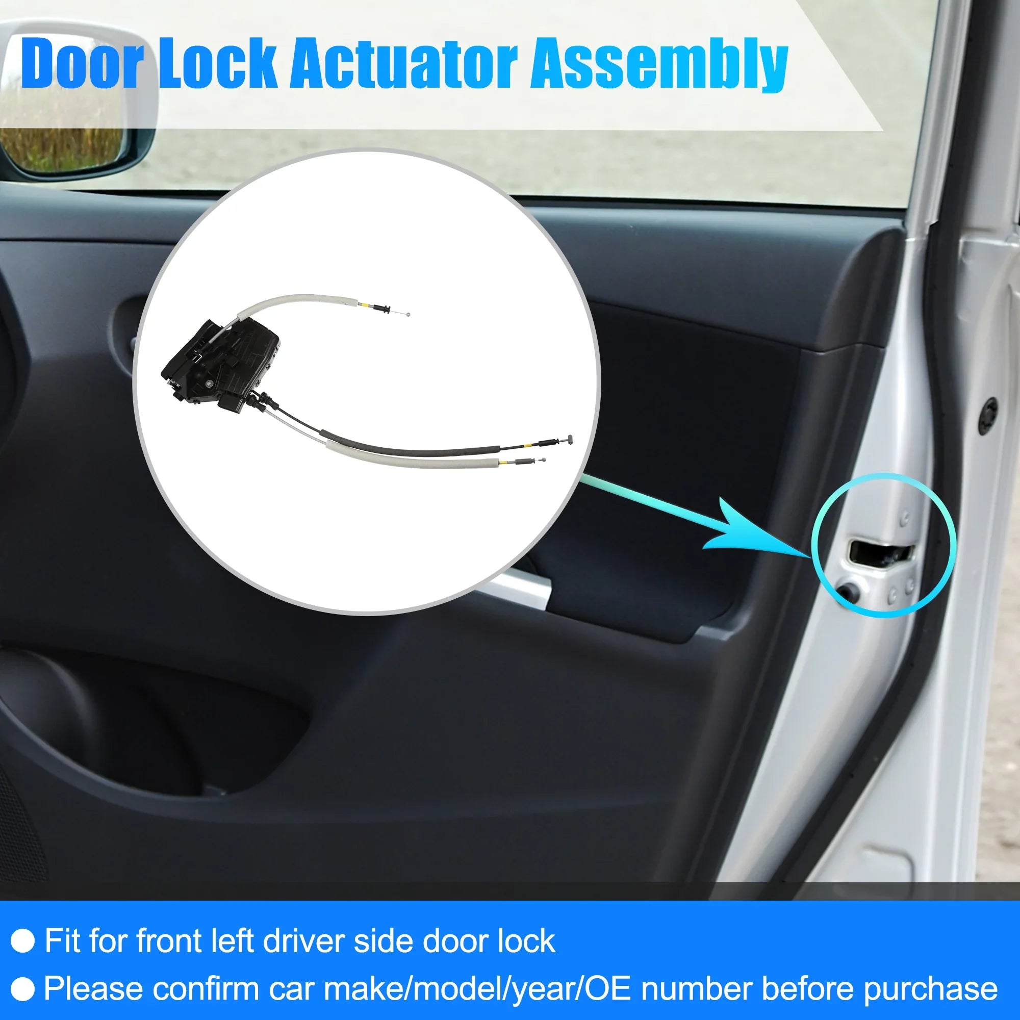 Rear Right Door Lock Actuator for Hyundai Elantra 2017-2020 81420-F2000 Door Latch Lock Actuator