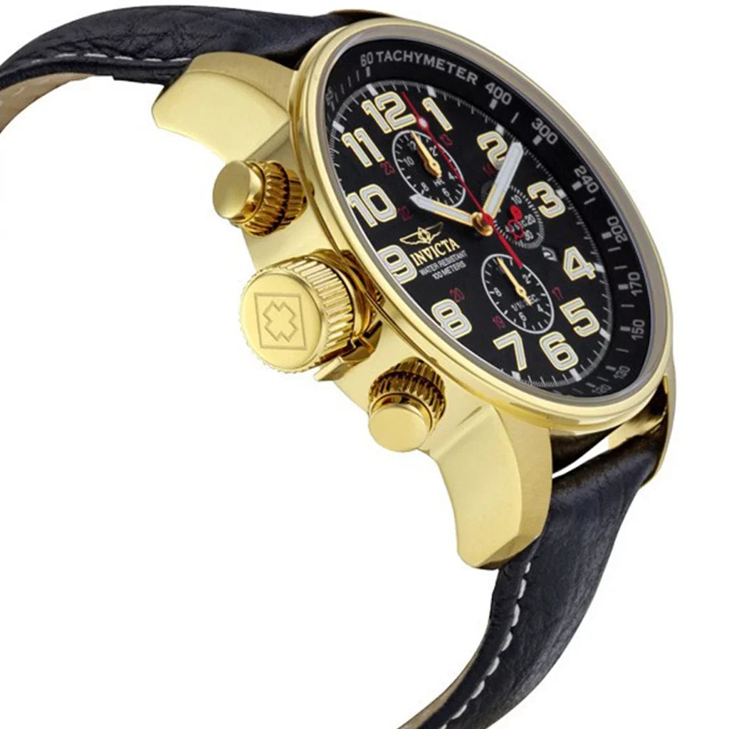 Invicta I-Force 3330 Leather Chronograph Watch