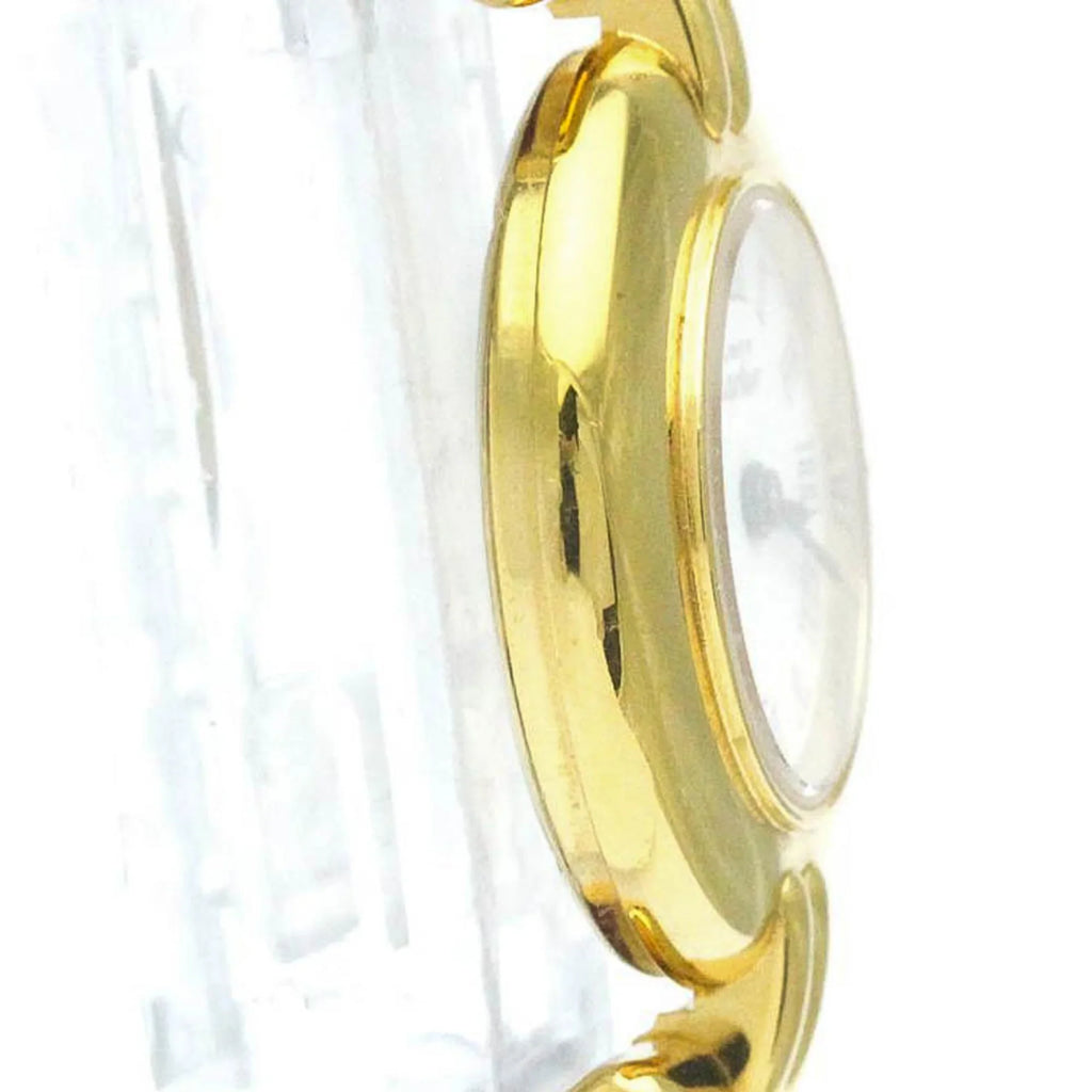 Pre-Owned CARTIER Must Colisee Gold Plated Leather Quartz Ladies Watch BF568960 (Good)