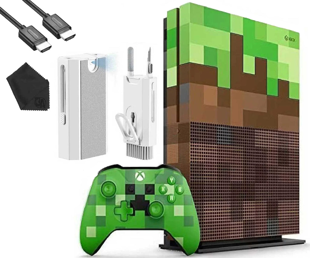 Microsoft Xbox One X 1TB Gaming Console Mincraft with HDMI Cleaning Kit